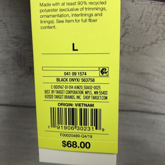 Target Jacket All in Motion Waterproof Black Large - Picture 3 of 13